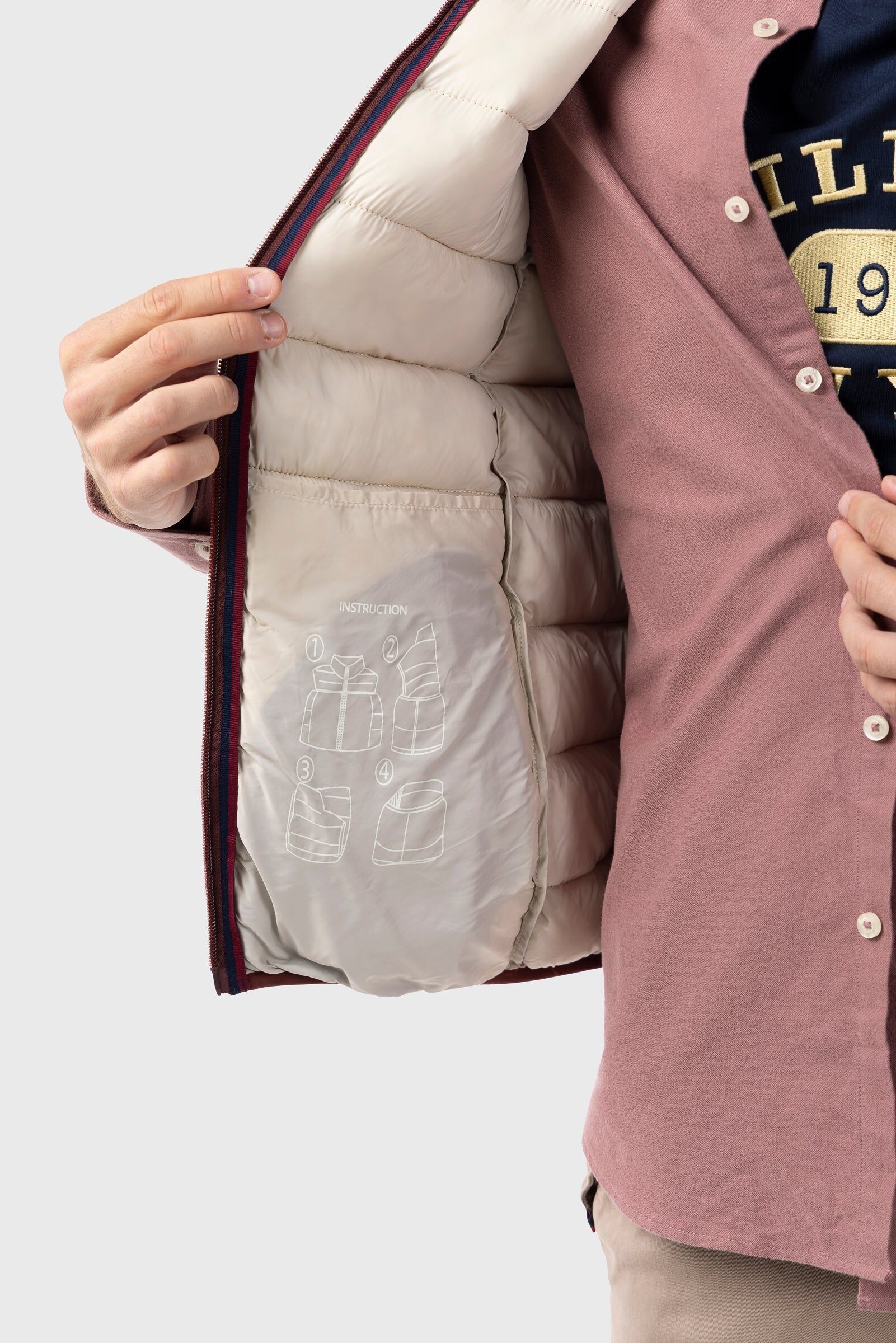 Burgundy Padded Vest