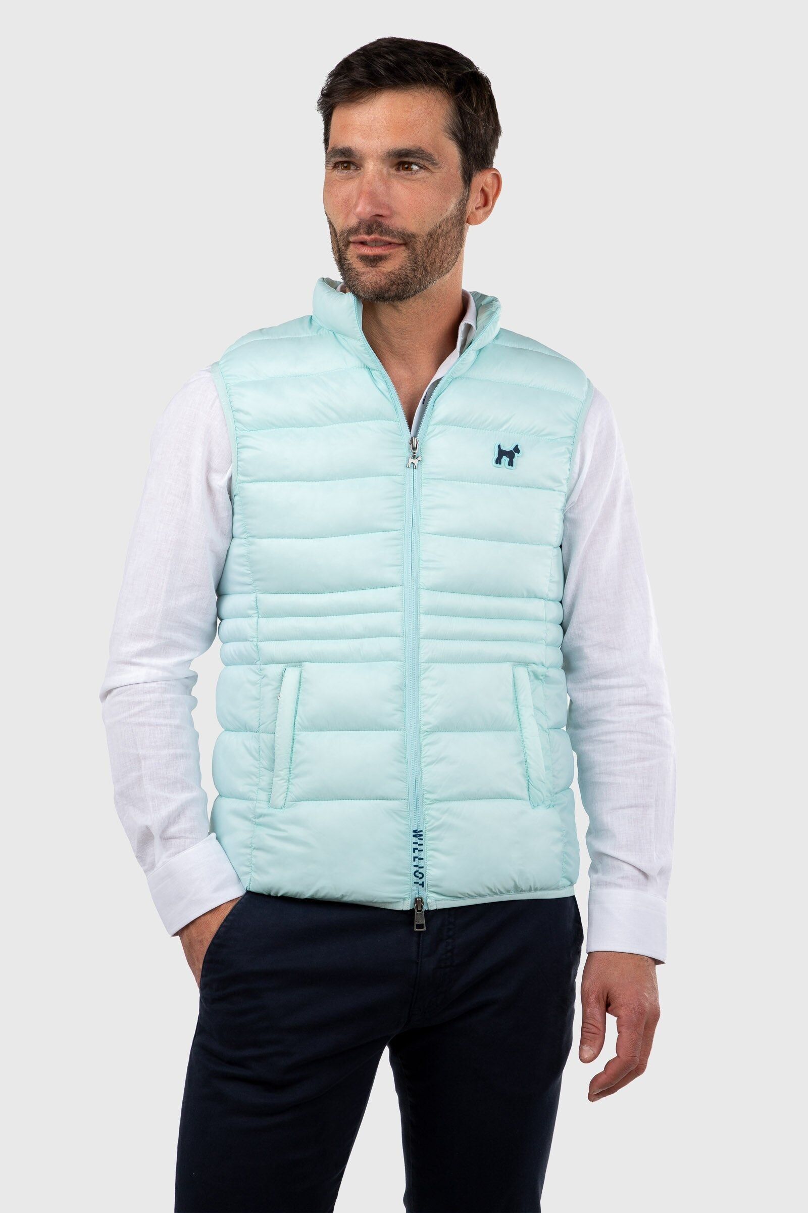 Gilet matelassé ultraléger turquoise