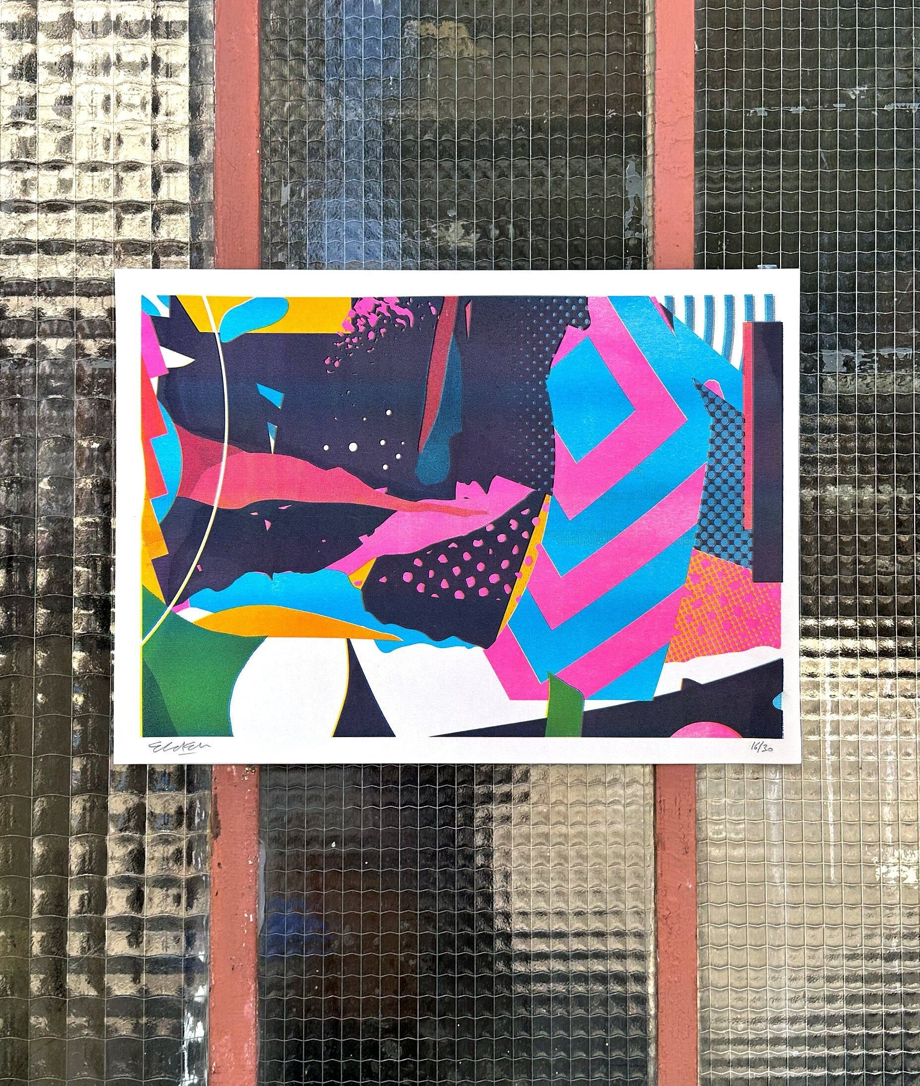 Affiche en risographie – Analog Pattern 1 - Ekiem