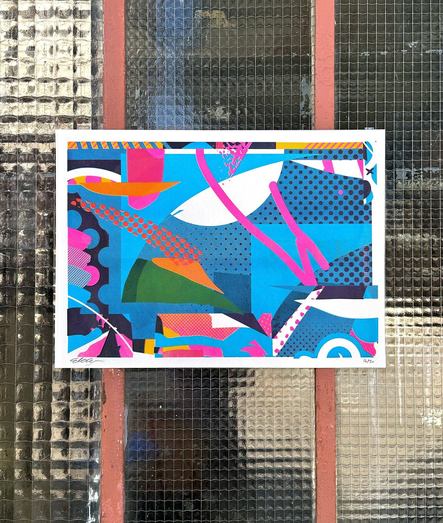 Affiche en risographie – Analog Pattern 2 - Ekiem