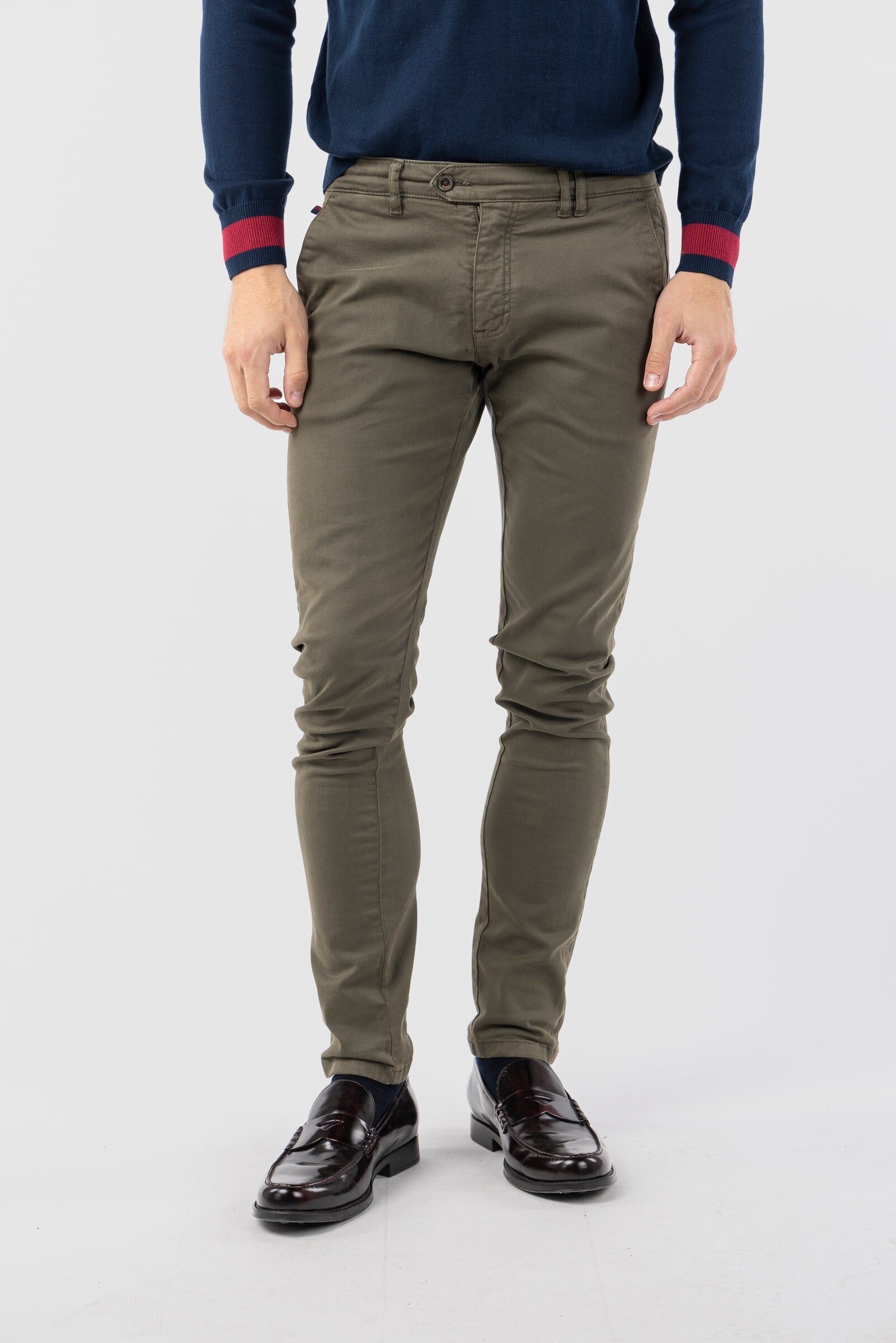 Pantalon chino kaki