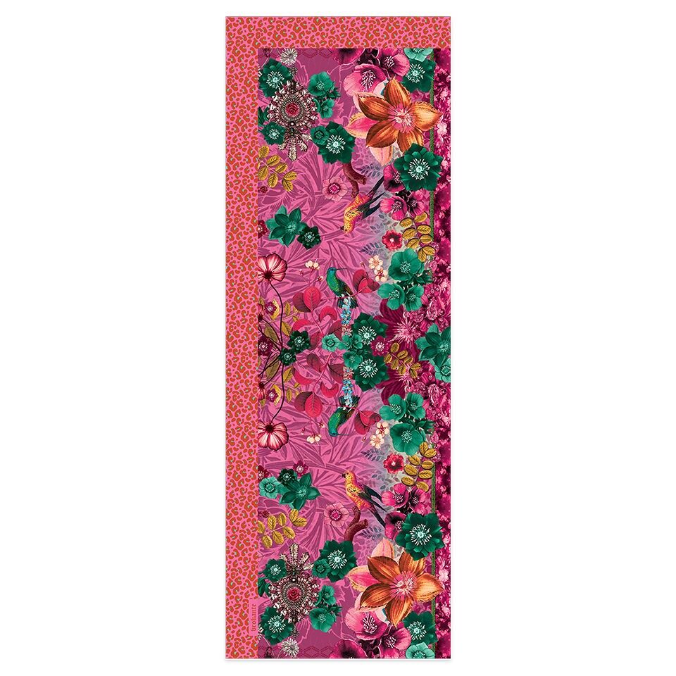 Bufanda grande de algodón AMULETO ROSA