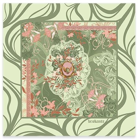 Cuadrado modal 70x70cm CLEOPATRE JADE