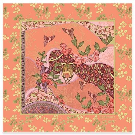 Cuadrado modal 70x70cm DESPERTAR CORAL