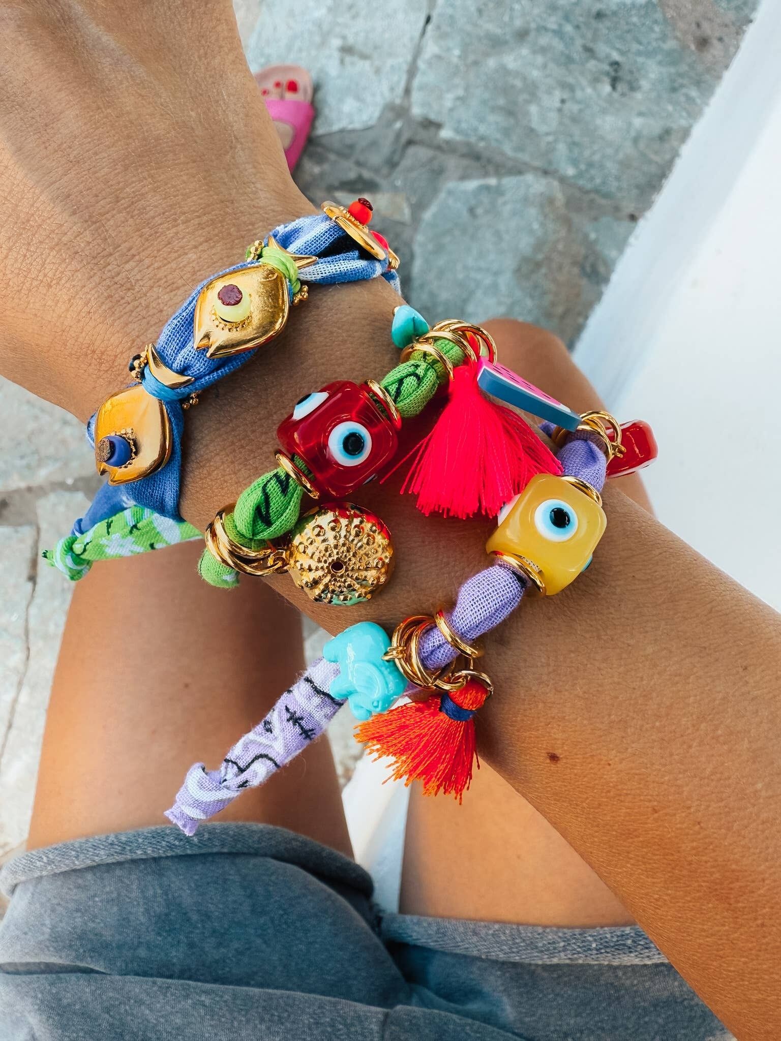 Pañuelo bandana Ocean Vibes Pulseras con ojos