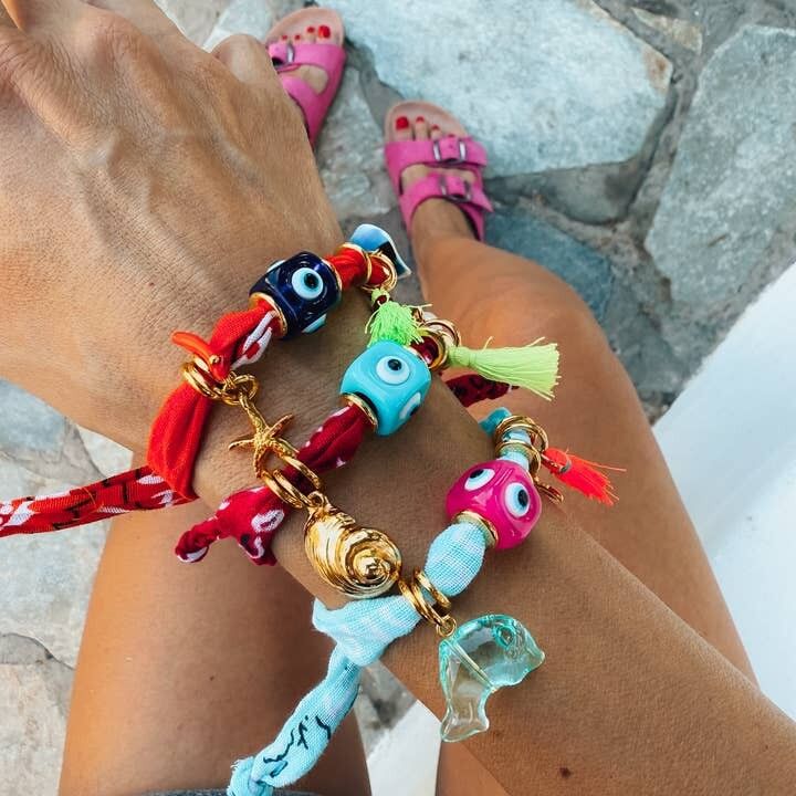 Sciarpa Bandana Ocean Vibes Braccialetti con occhi