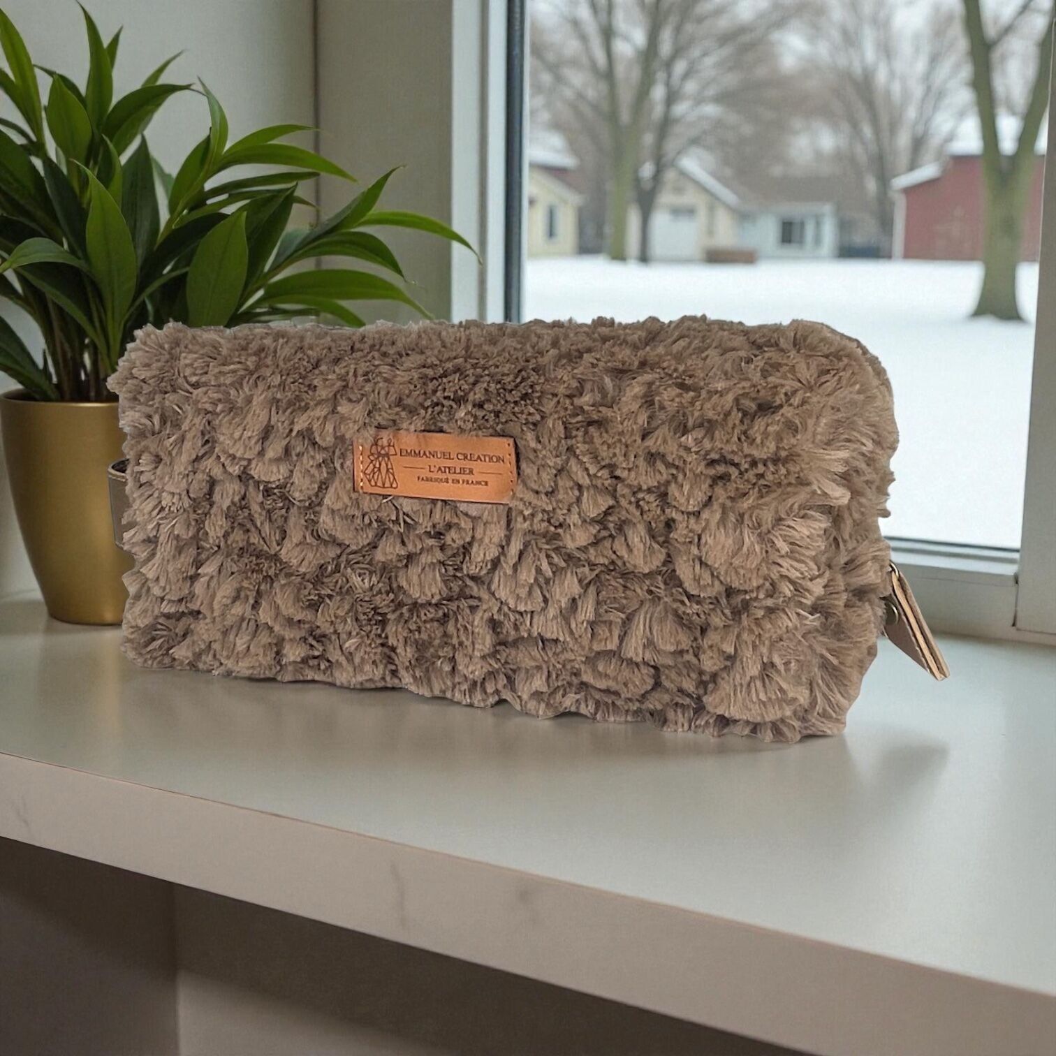 Piccolo kit da viaggio, "Courchevel" marrone