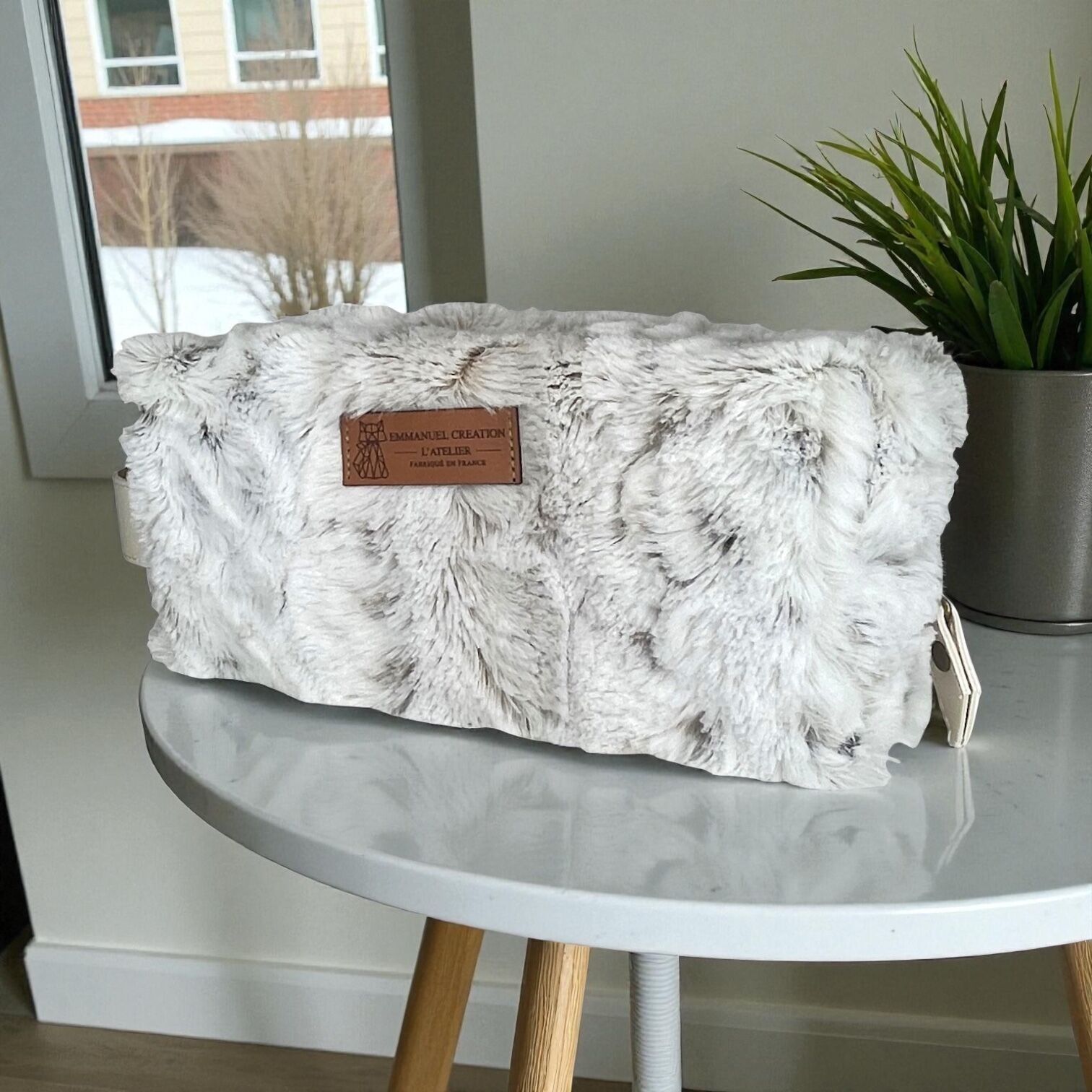 Astuccio nomade S, "Coniglio" tortora