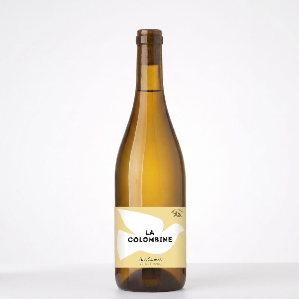 Columbine, A Caress.Semi-dry wine, Organic French wine, Demeter certified