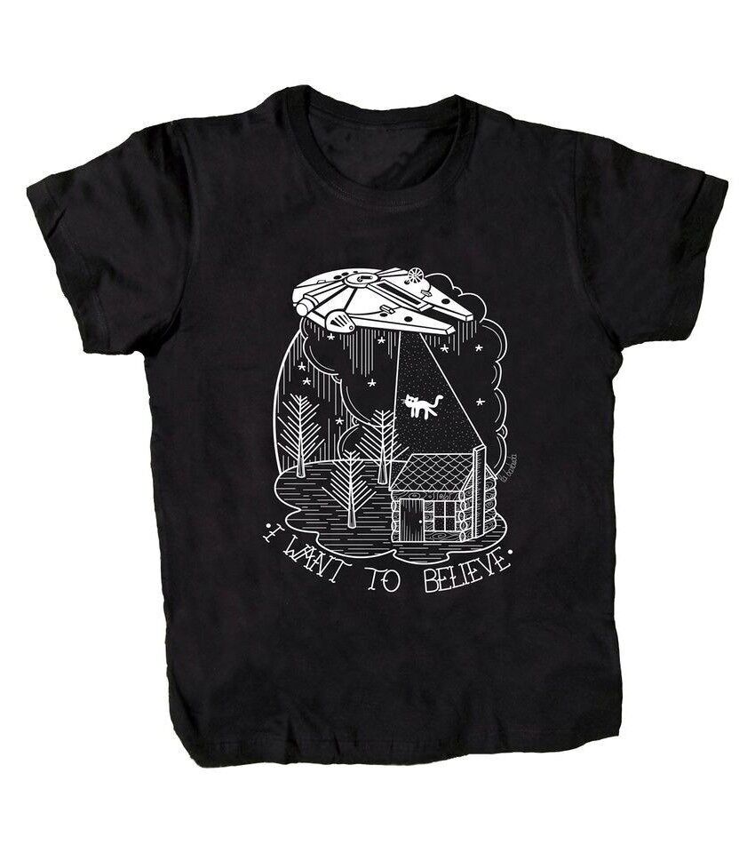 Ich möchte glauben – schwarzes T-Shirt von La Barbuda