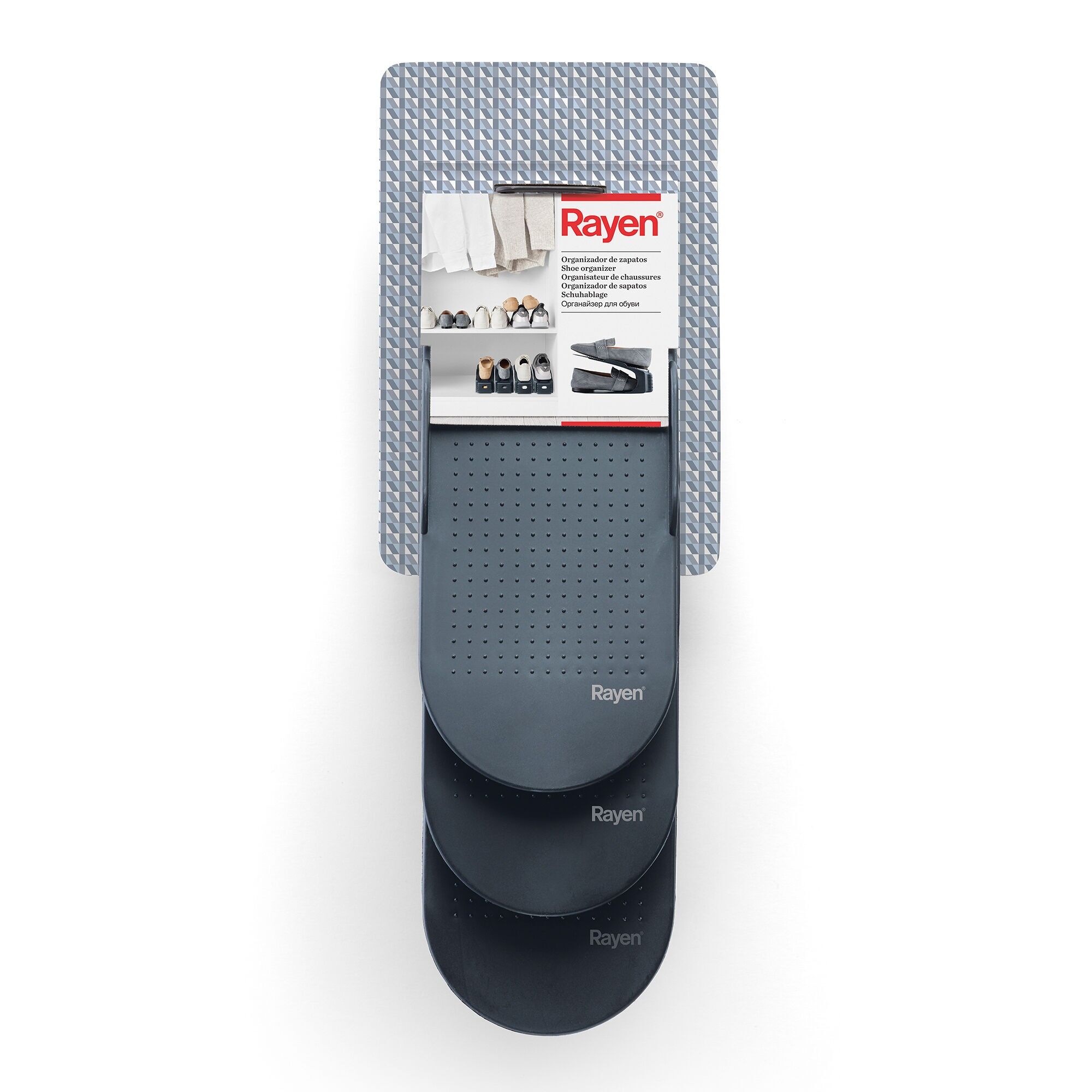 Rayen | Schuhaufbewahrung | 3-teilig | Rutschfeste Oberfläche 14 x 10 x 23,5 cm (H x B x T)