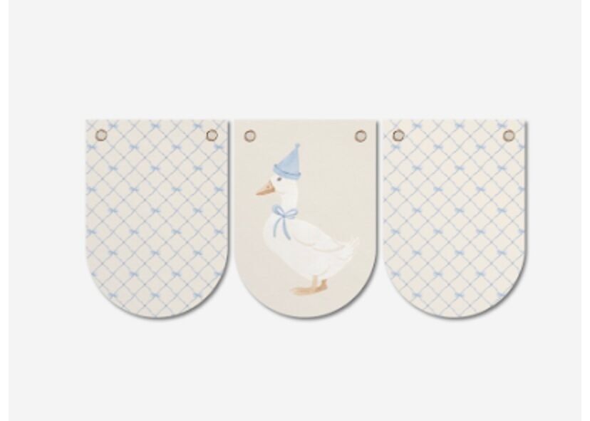 Bandierine per feste di compleanno a forma di anatra per bambini (decorazioni per feste)