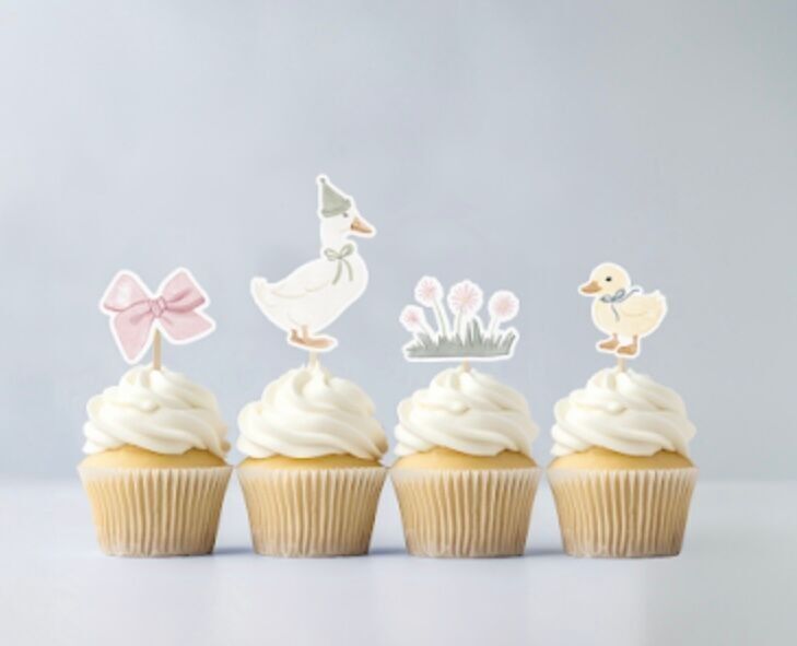 Birthday Duck Character Cake Toppers