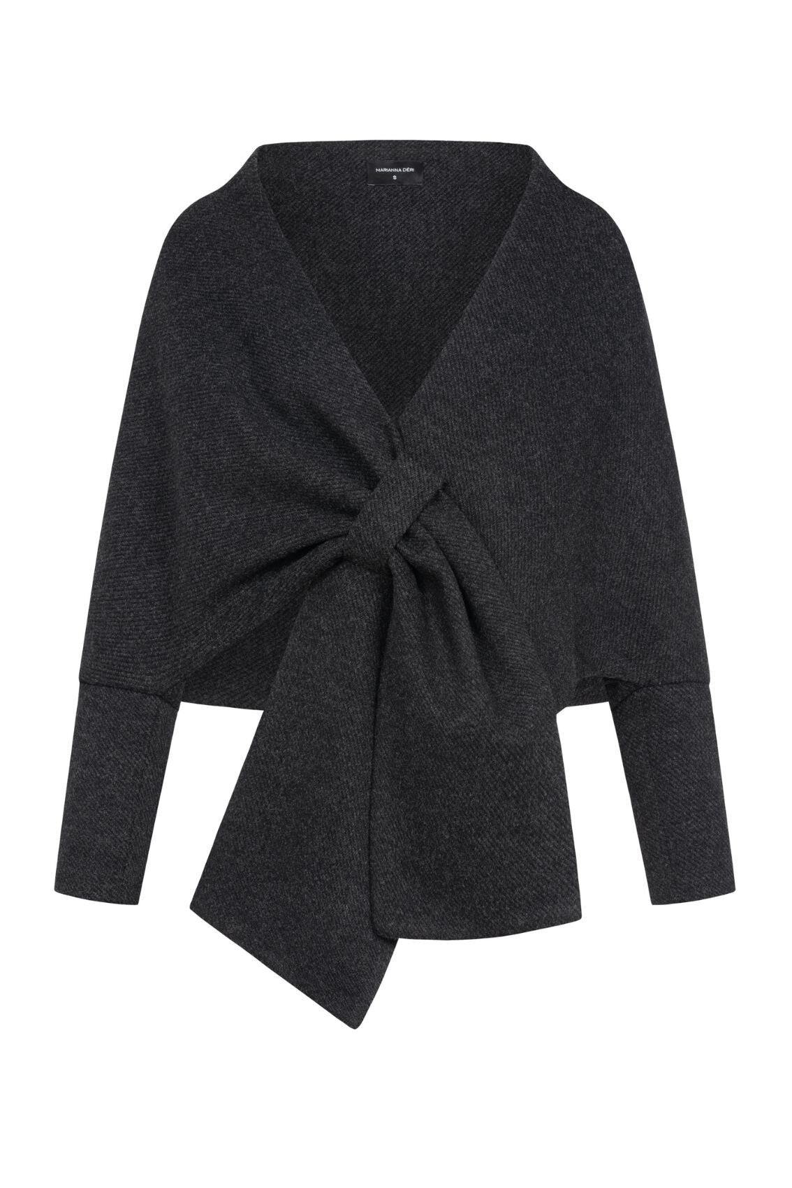 Chaqueta tipo capa antracita