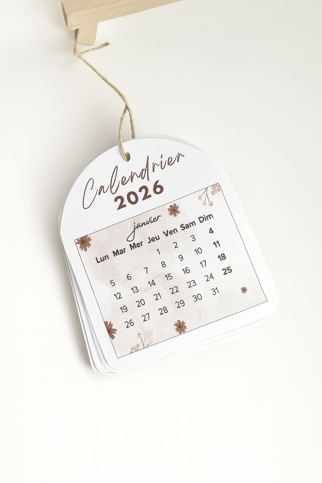 Mini calendar 2026