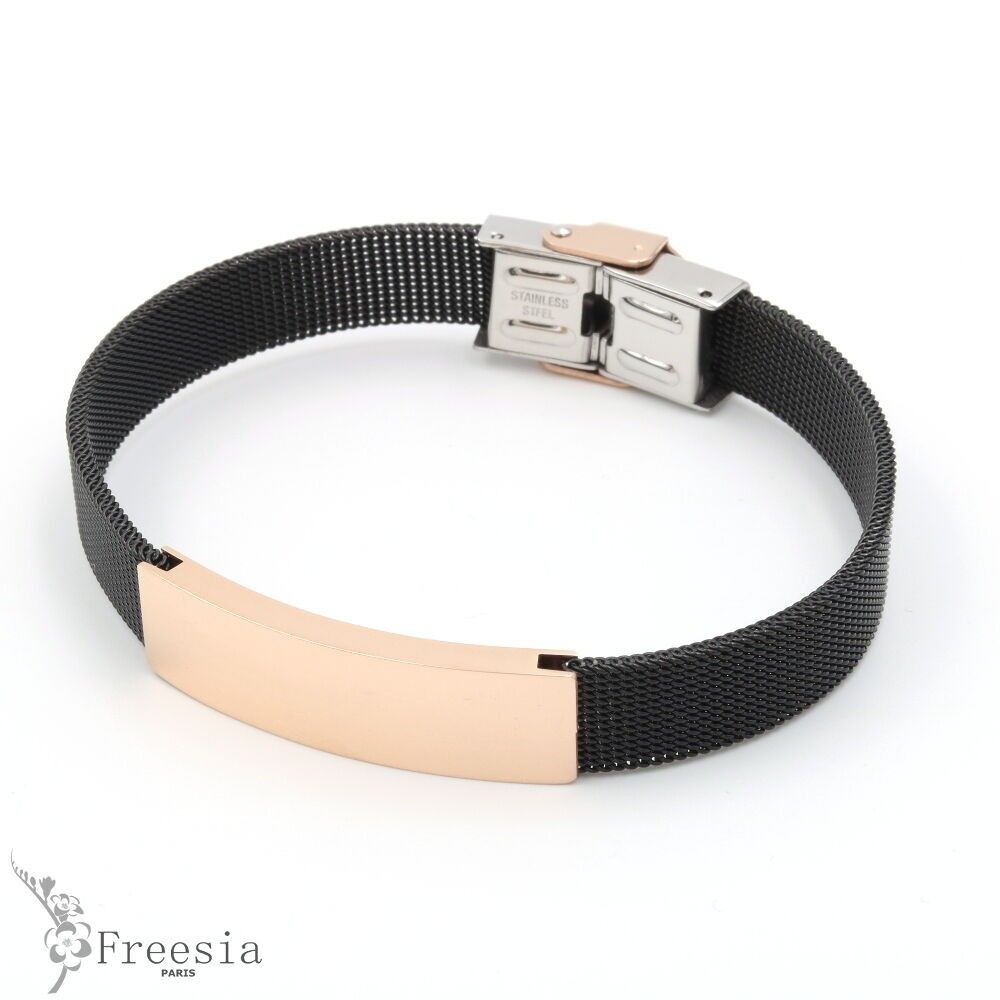 Armband Homme Maille Acier - 12223