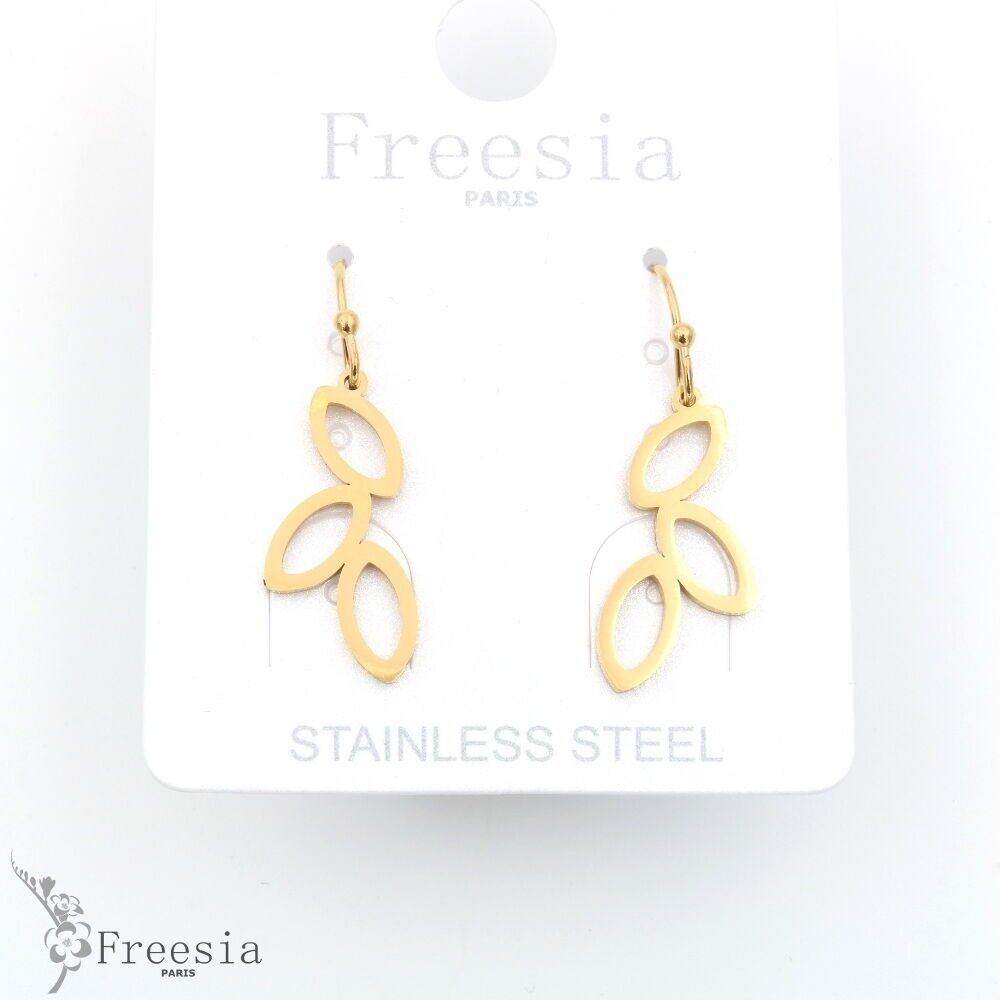 Boucles d'oreilles acier ajouré - 12389