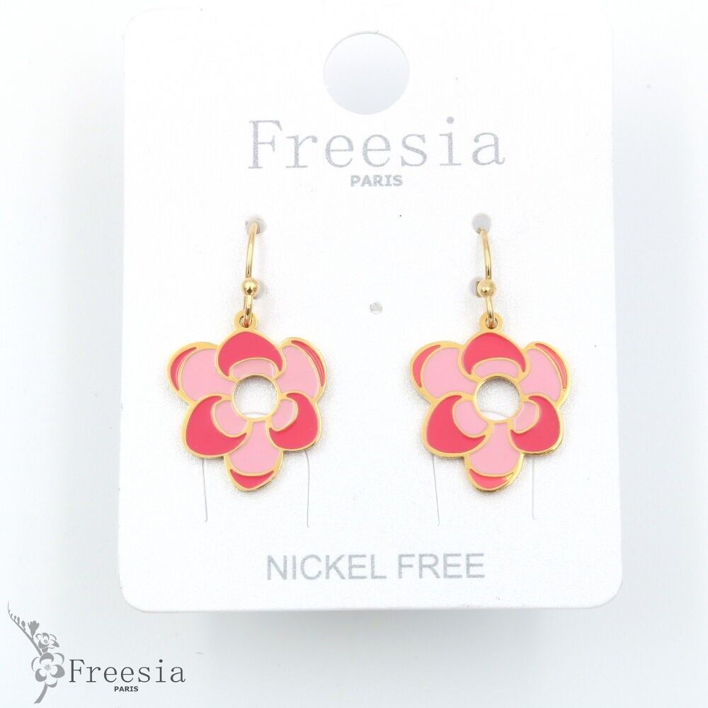 Boucles d'oreilles acier laqué - 14301