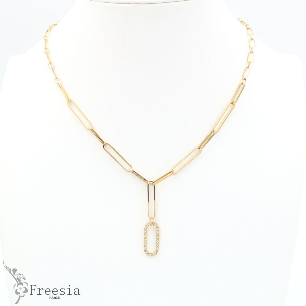 Collier acier große maille - 11135