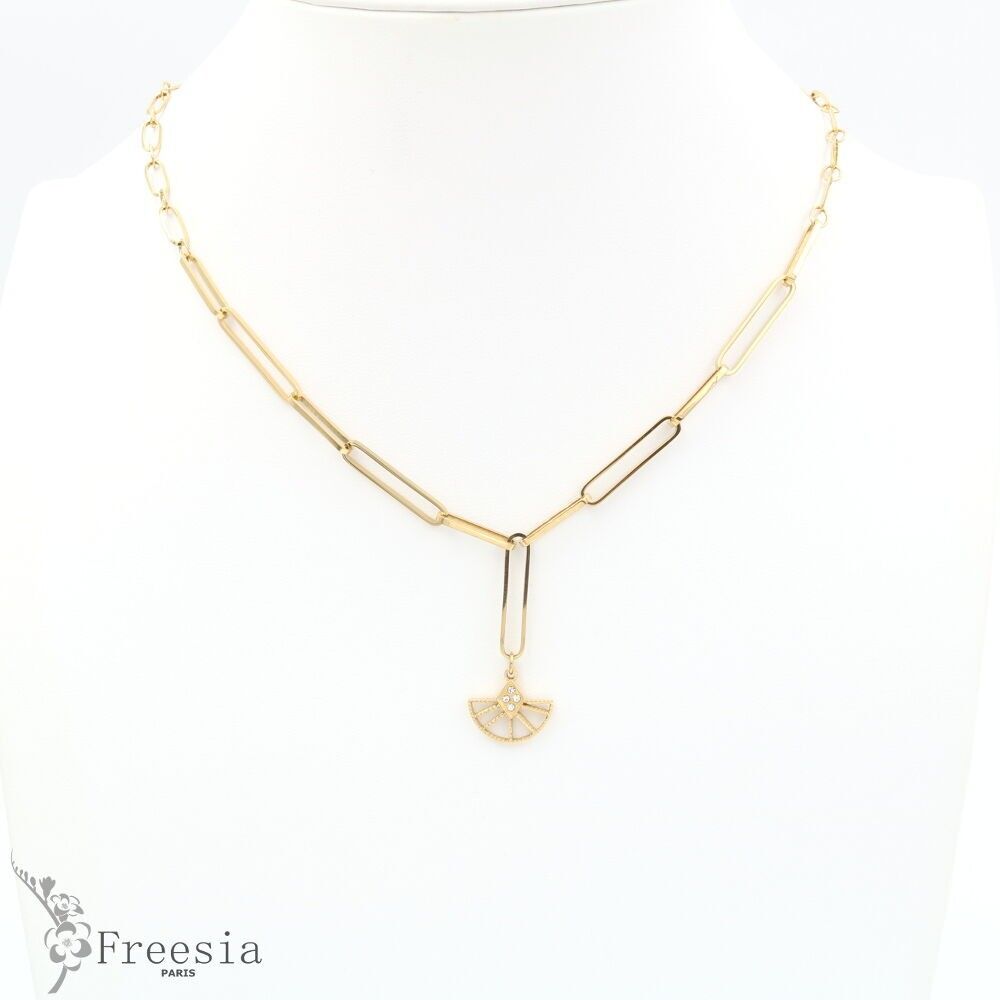 Collier acier große maille - 11137