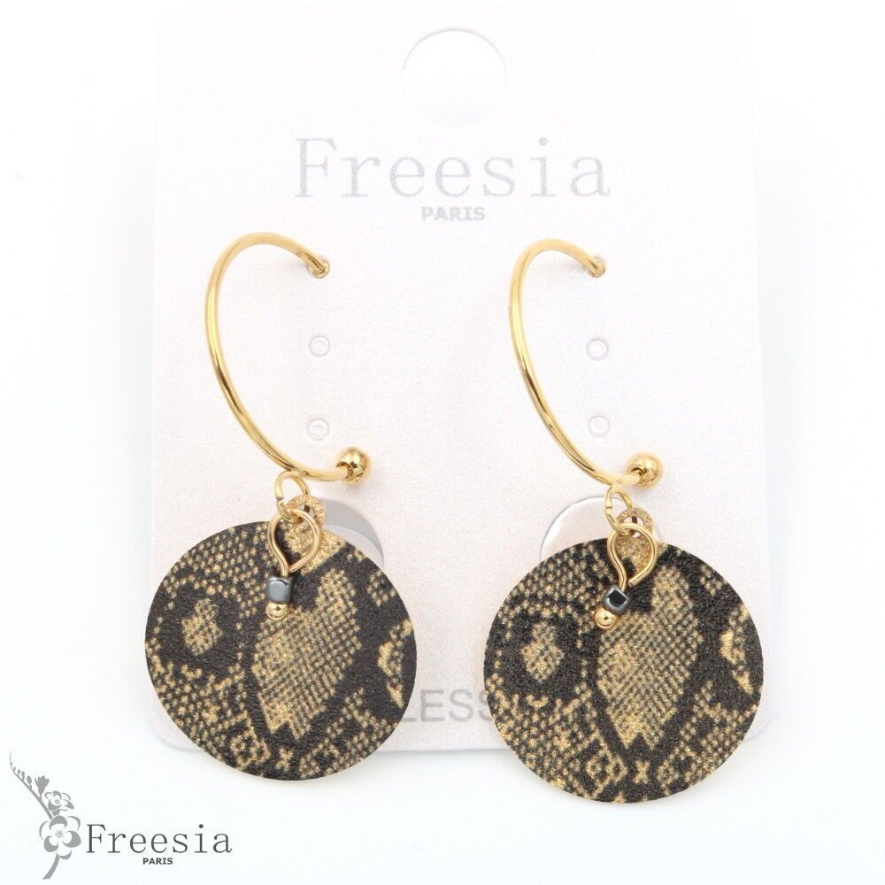Boucles d'oreilles acier imprimé – 13313