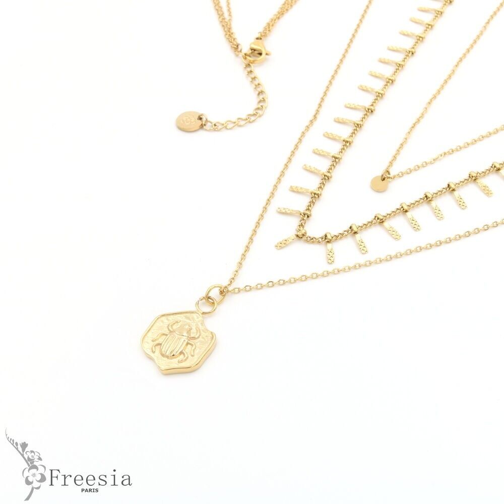 Collier Acier Multirangs – 11180