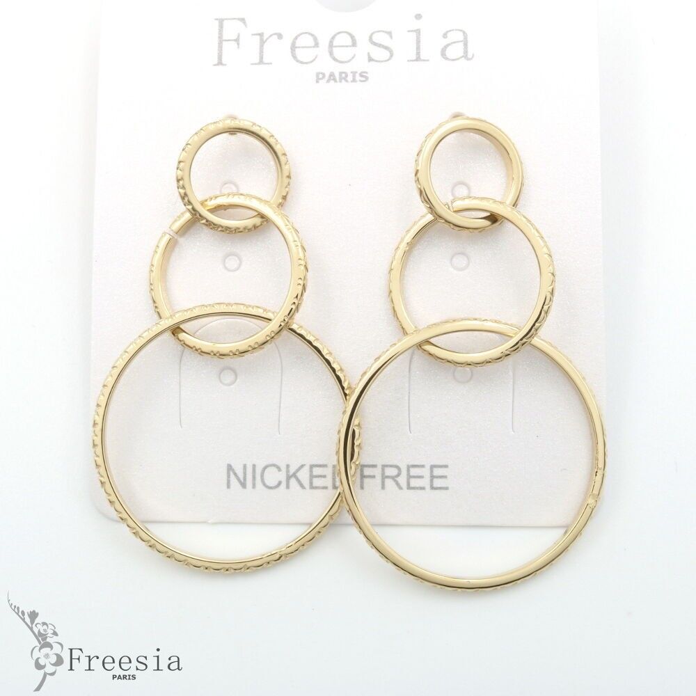 Boucles d'oreilles acier - 11351