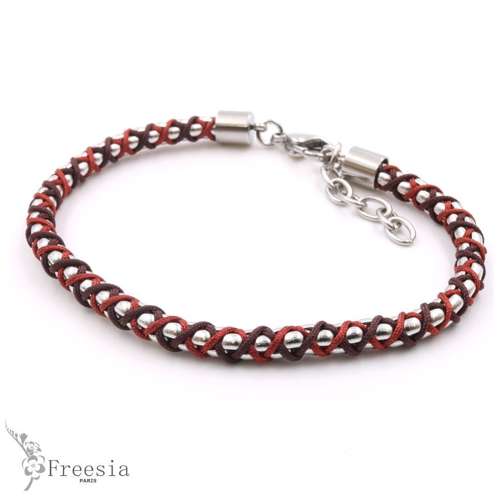 Armband Herren Acier et Cordon – 10639