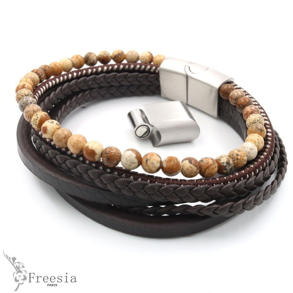 Armband für Herren aus Cuir et Acier – 10647