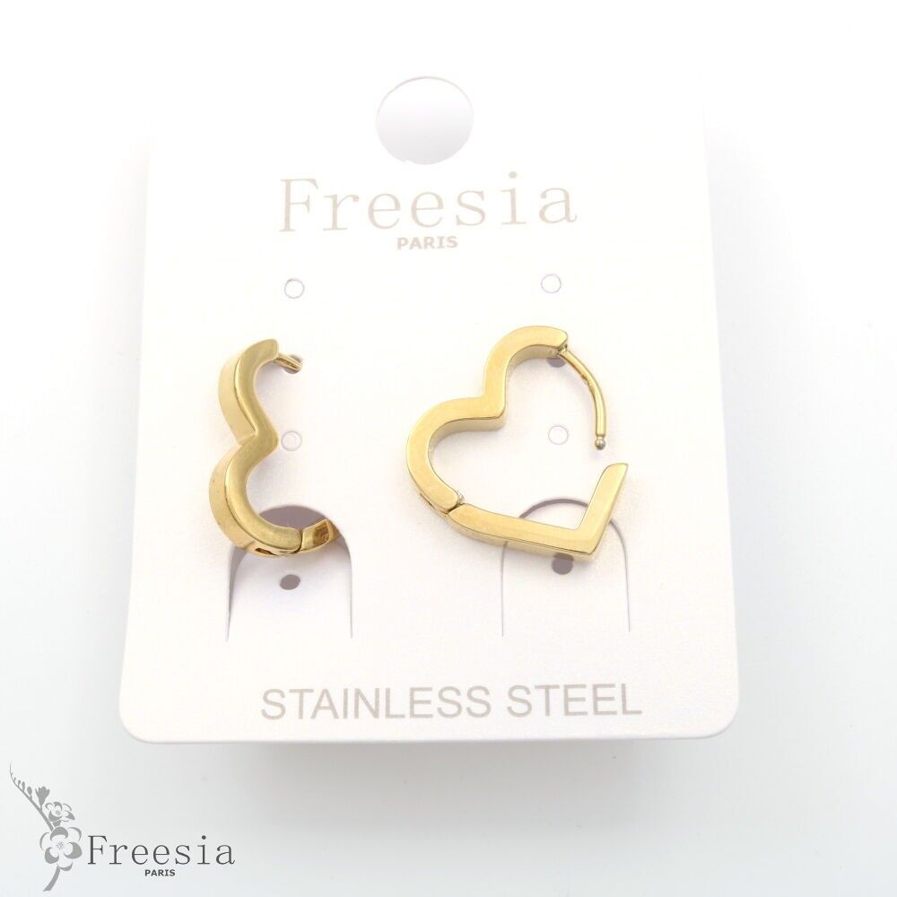 Boucles d'oreilles acier - 11383
