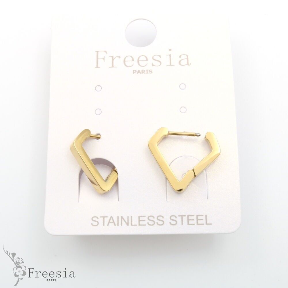 Boucles d'oreilles acier - 11385