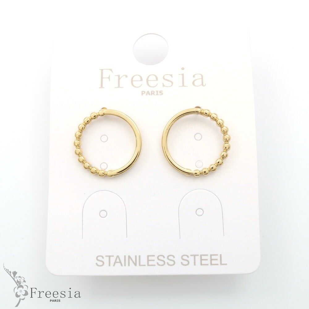 Boucles d'oreilles acier - 11395