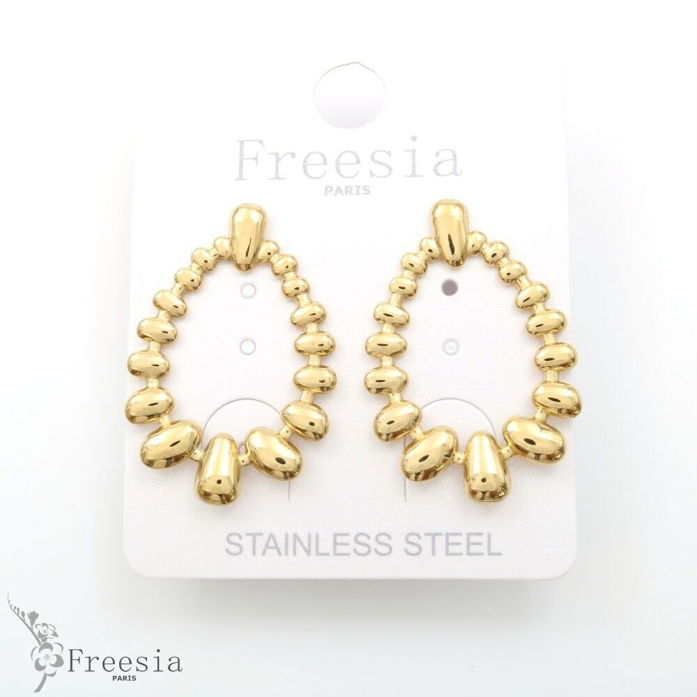 Boucles d'oreilles acier - 11397