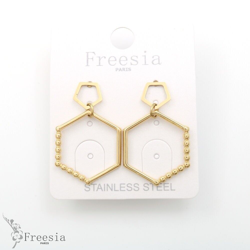 Boucles d'oreilles acier - 11399