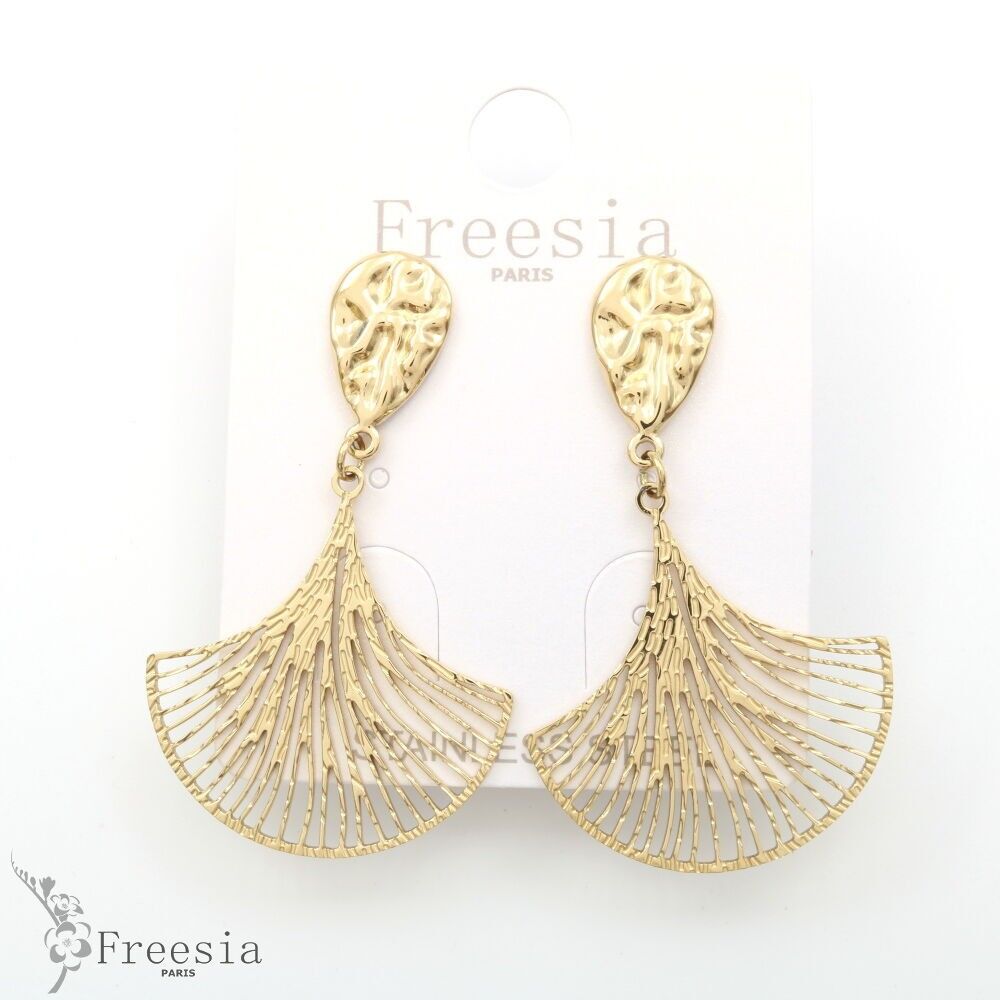 Boucles d'oreilles acier - 13345