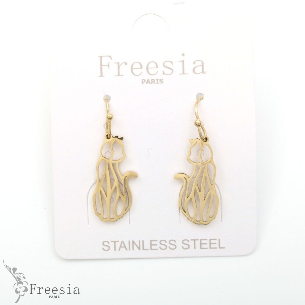 Boucles d'oreilles acier - 13347