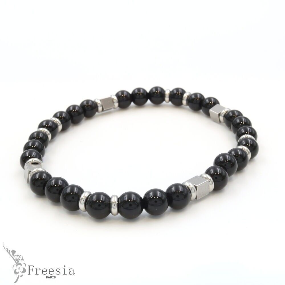 Pulsera hombre pierre naturelle et acier - 10660