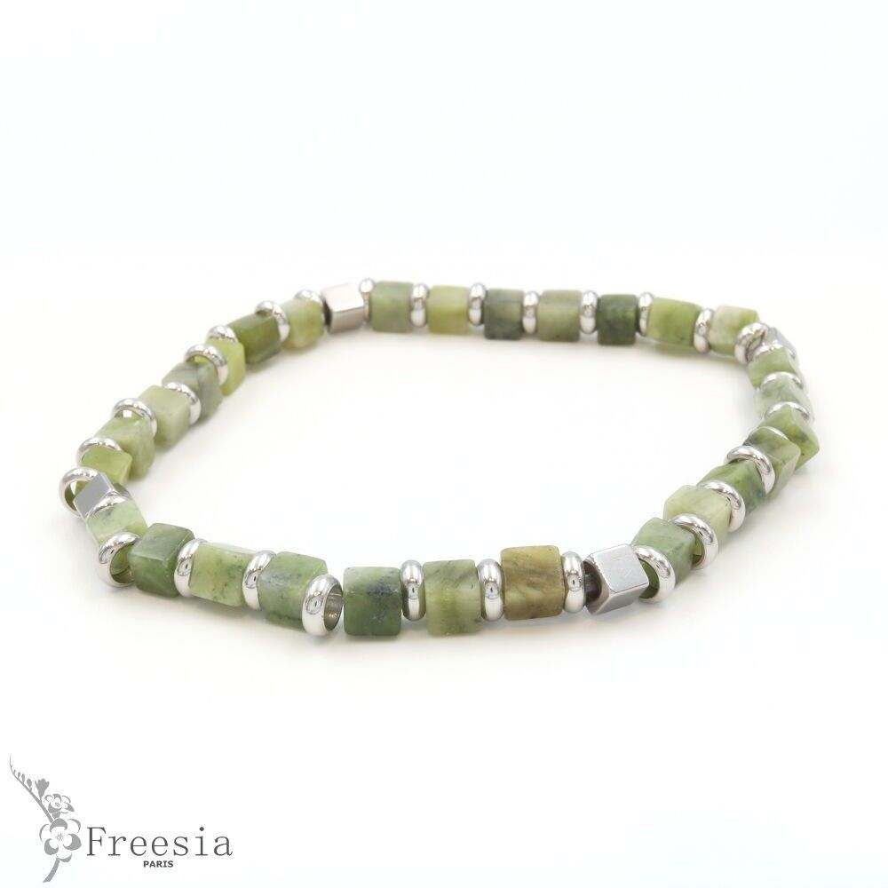 Pulsera hombre pierre naturelle et acier - 10661