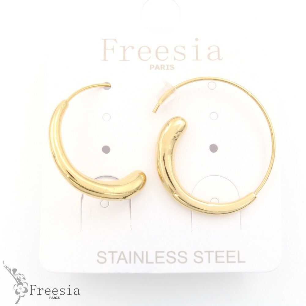 Boucles d'oreilles acier - 13364