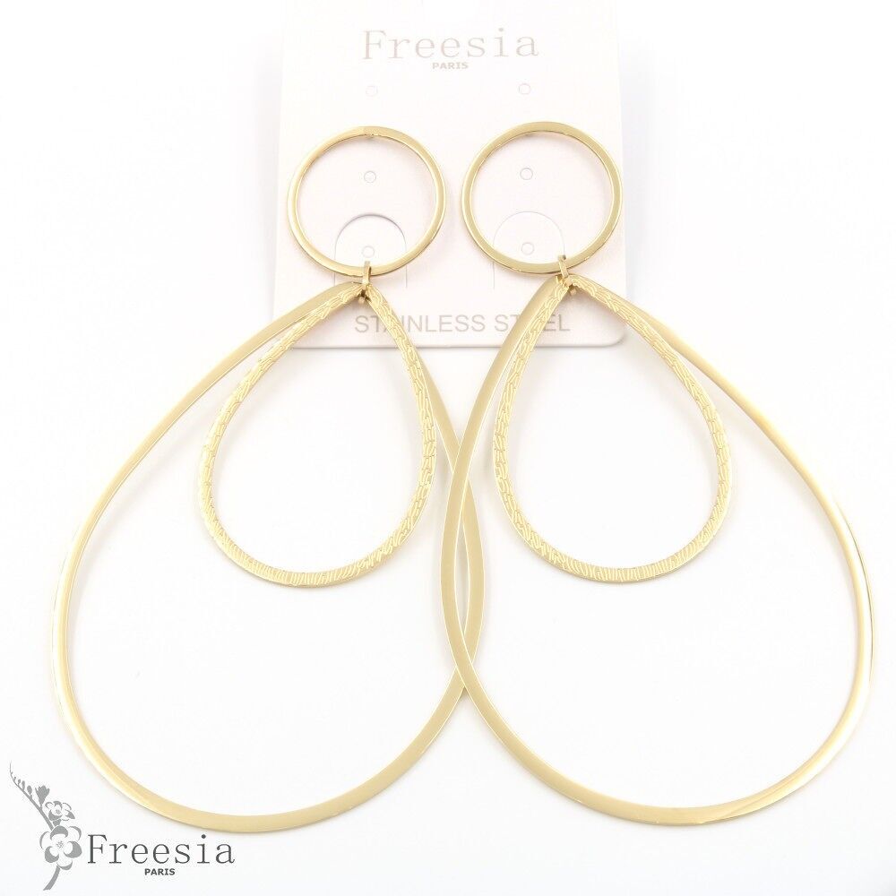 Boucles d'oreilles acier - 10300