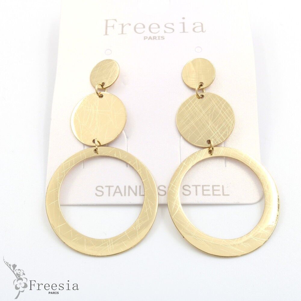Boucles d'oreilles acier - 10306