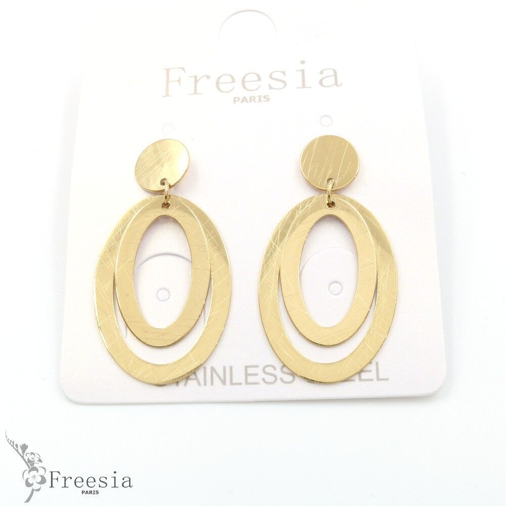 Boucles d'oreilles acier - 10309