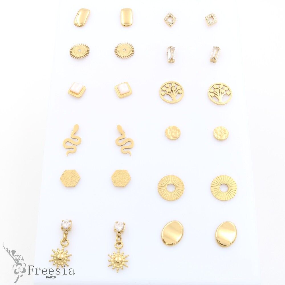 Boucles d'oreilles acier - 10329