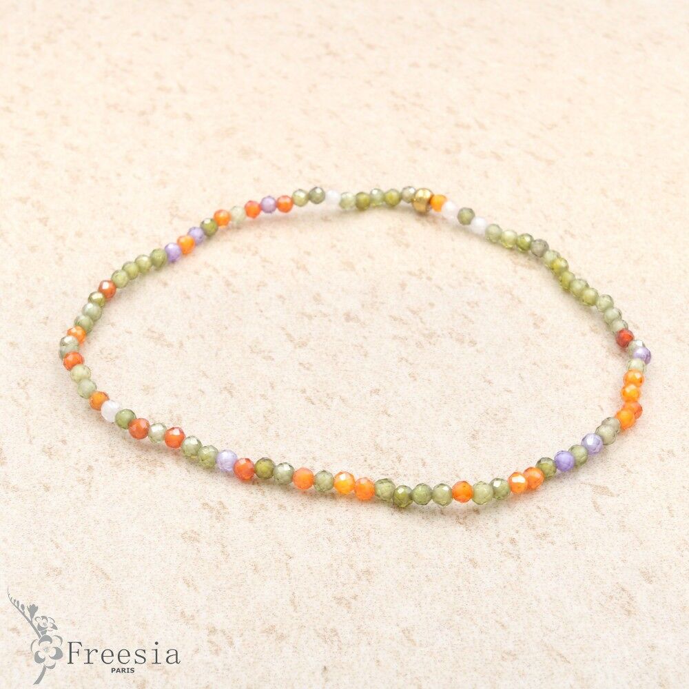 Bracelet zirconium et acier - 16219