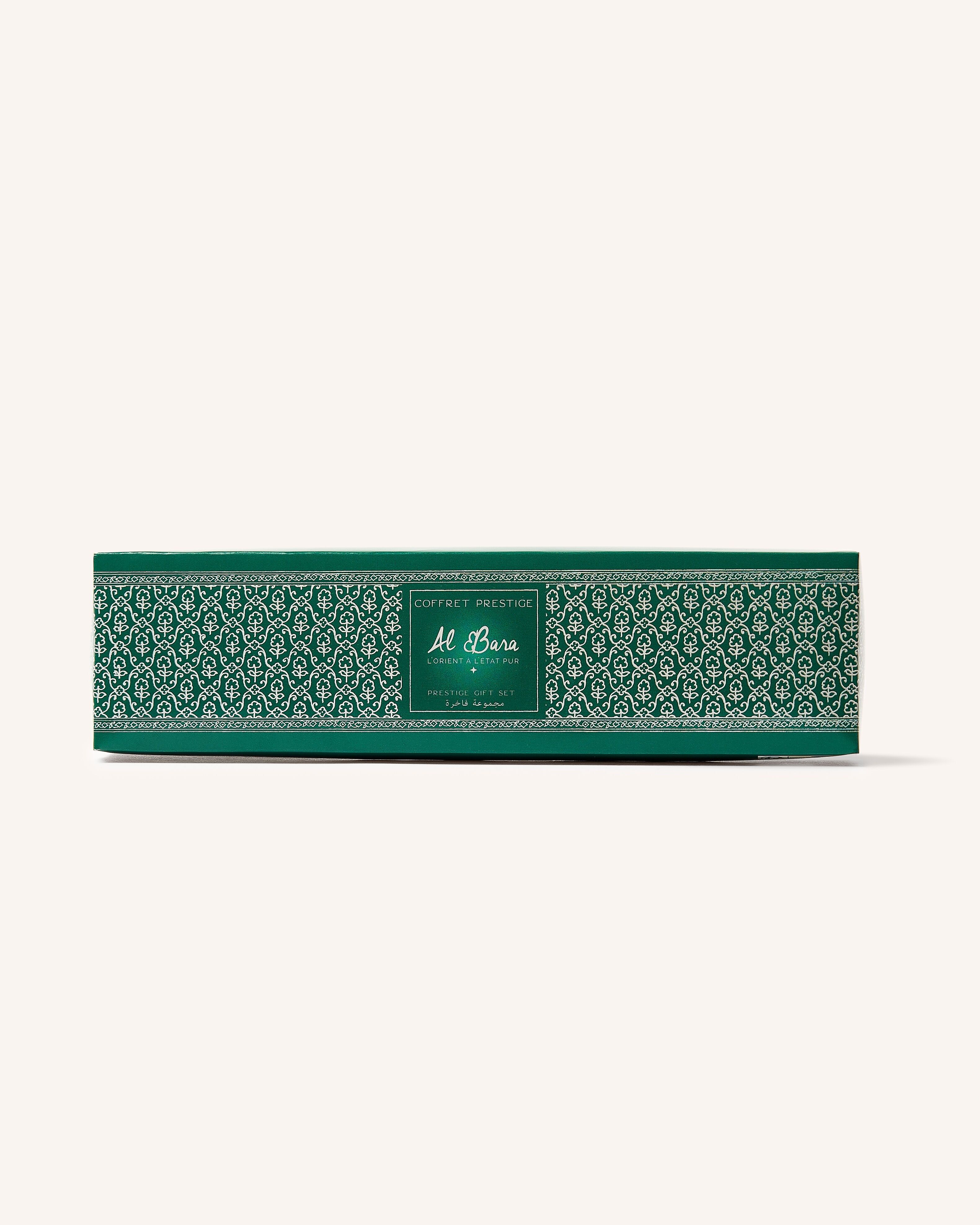 prestige green gift set (5 Aleppo soaps for guests)