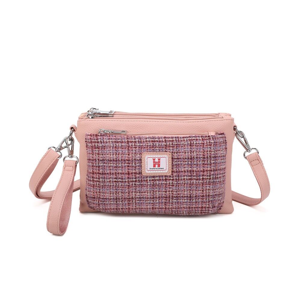 Strathurie Tweed Heather Crossbody Handtasche im Schulterstil