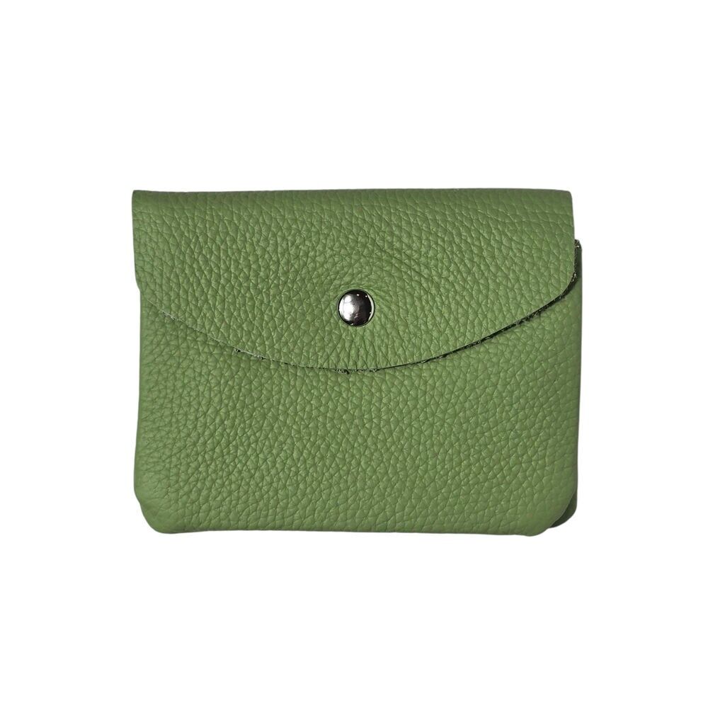 Geldbörse aus Leder, Avocadogrün
