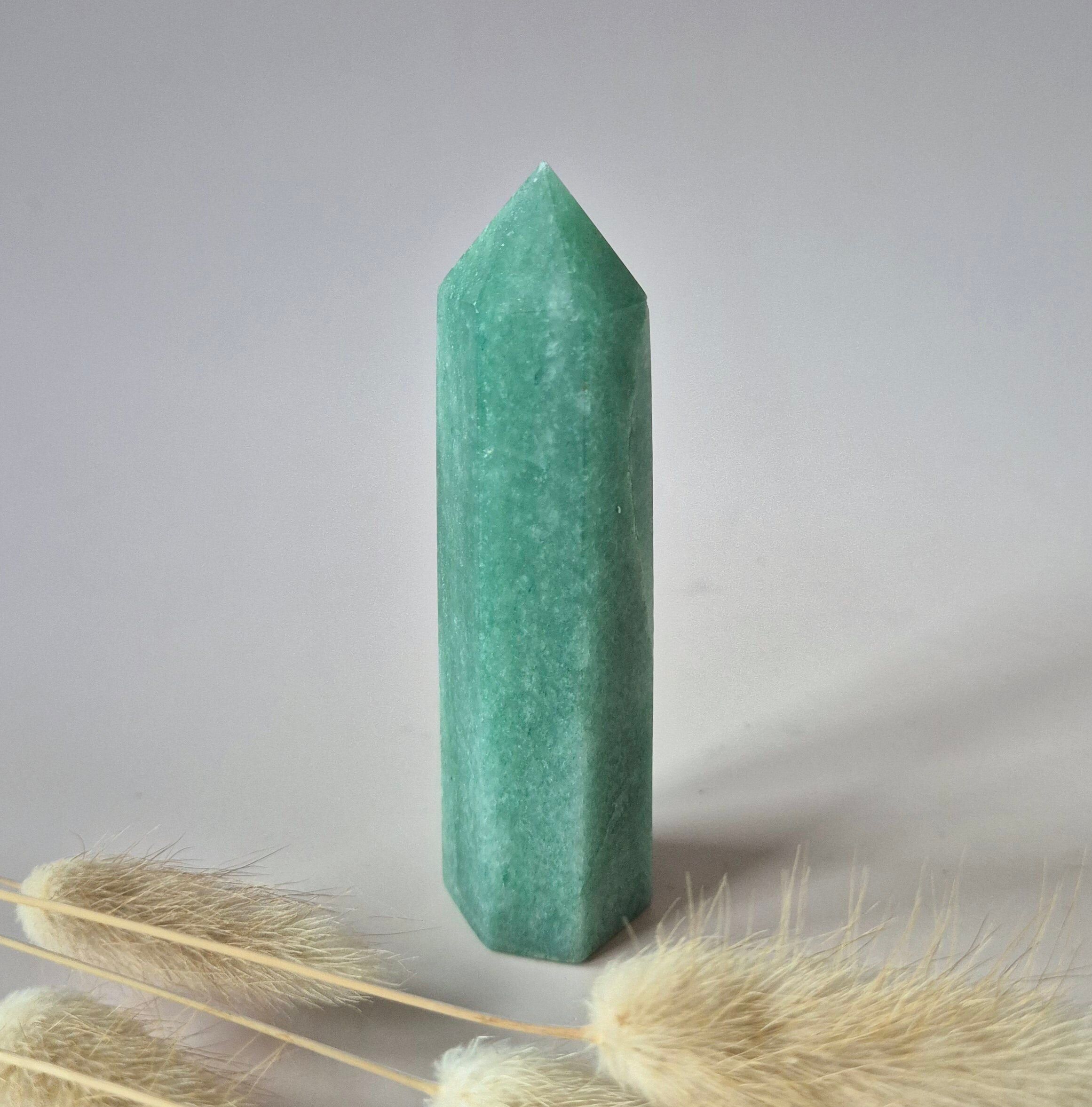 Torre de aventurina verde (8-10 cm)