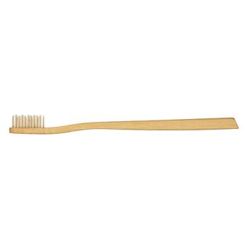 Lot de 4 brosses à dents en bambou pour adultes (naturel // moyen) 3
