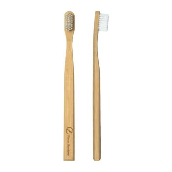 Lot de 4 brosses à dents en bambou adulte (blanc // souple) 6